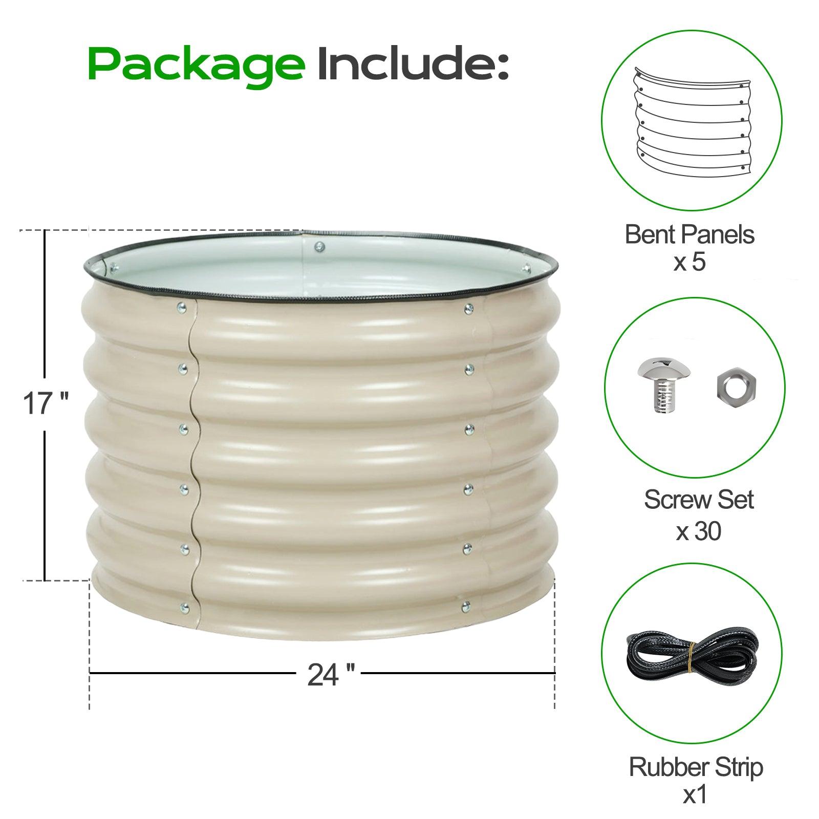16.7_Tall_Aluzinc_Metal_Raised_Garden_Bed_24_Round_-_Outdoor_Garden_Planter_Box-13