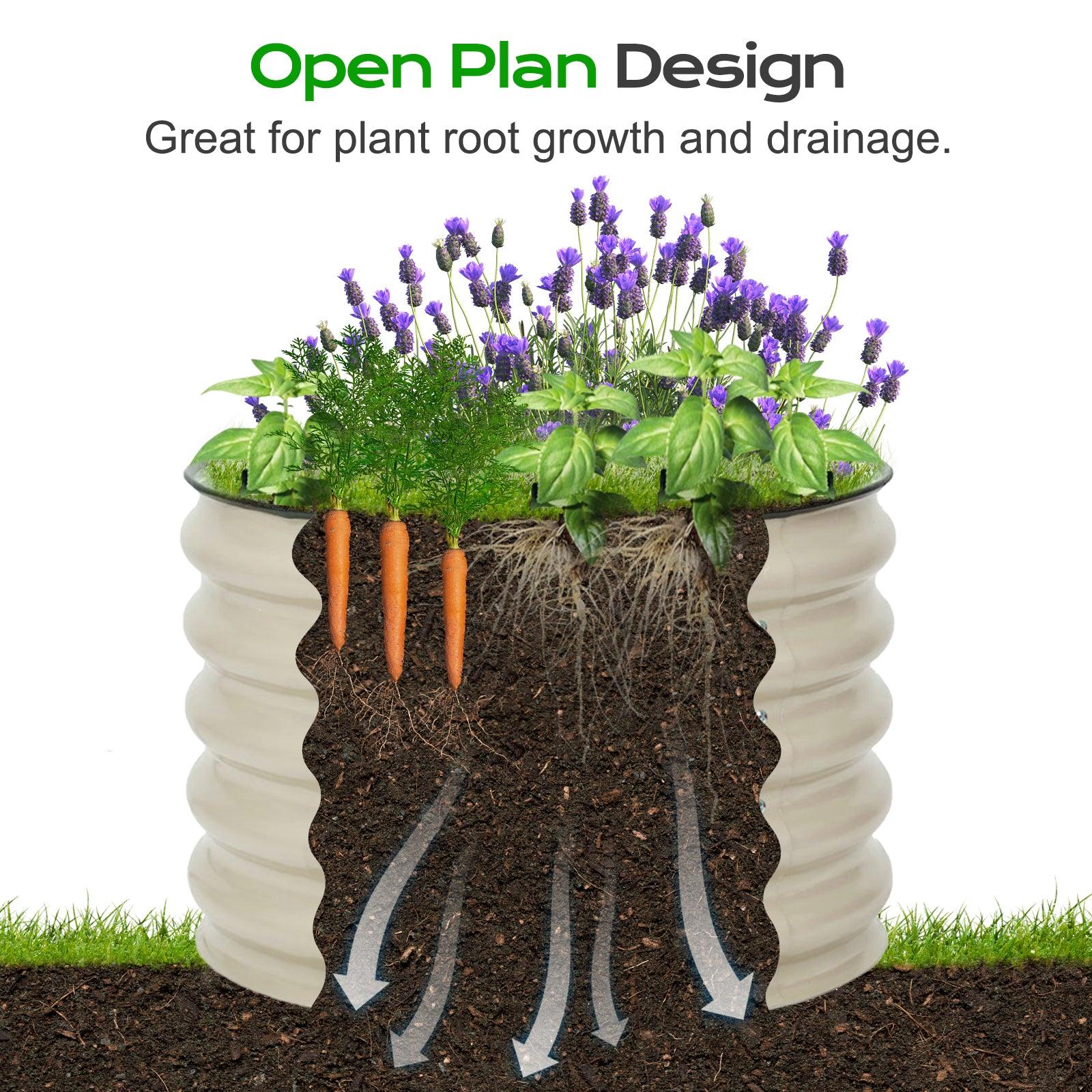 16.7_Tall_Aluzinc_Metal_Raised_Garden_Bed_24_Round_-_Outdoor_Garden_Planter_Box-16