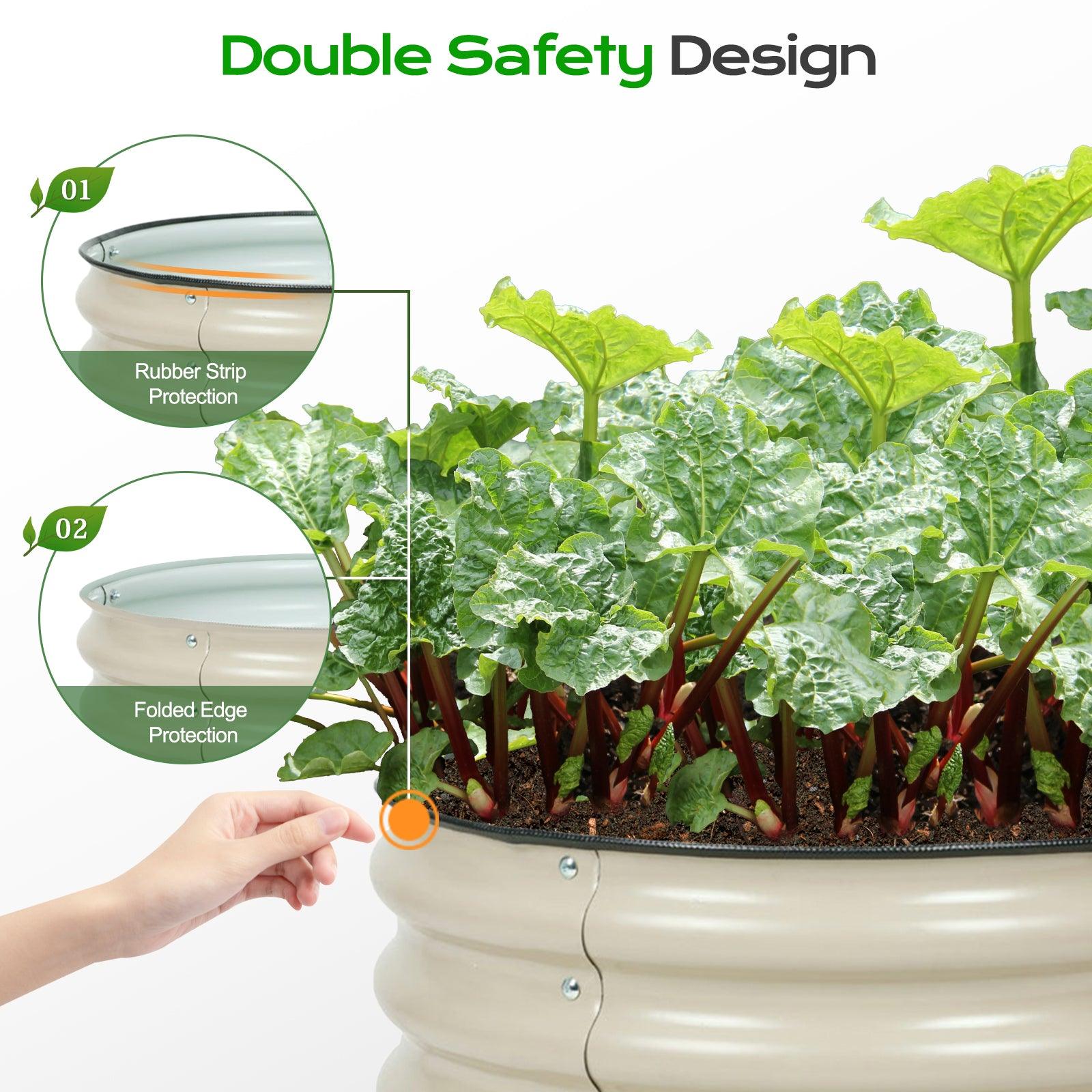 16.7_Tall_Aluzinc_Metal_Raised_Garden_Bed_24_Round_-_Outdoor_Garden_Planter_Box_-11