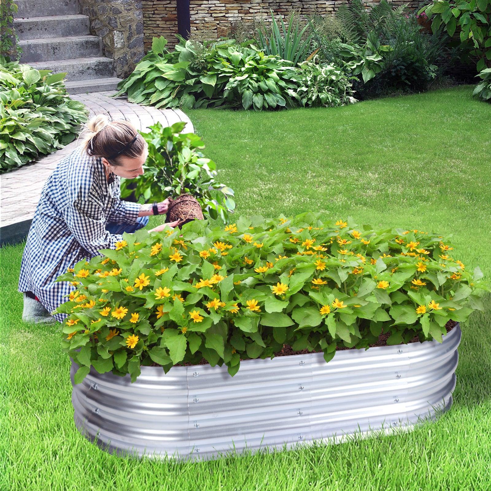 47_L_x24_W_x12_H_inch_Galvanized_Raised_Garden_Bed_Kit_Outdoor_Garden_Planter_Oval_Large_Boxes_for_Vegetables_Flowers_Herbs_-_Silver-1