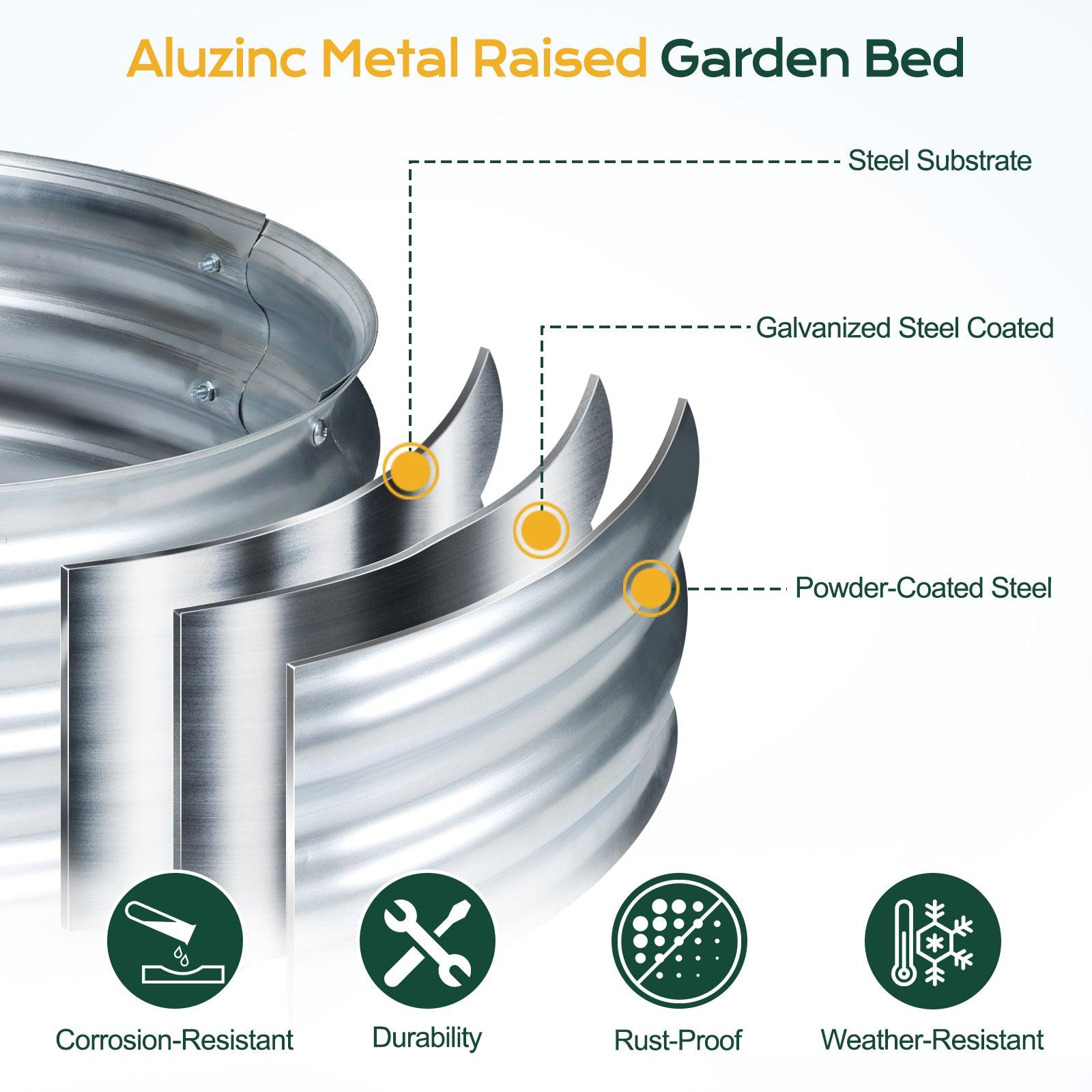 47_L_x24_W_x12_H_inch_Galvanized_Raised_Garden_Bed_Kit_Outdoor_Garden_Planter_Oval_Large_Boxes_for_Vegetables_Flowers_Herbs_-_Silver-7