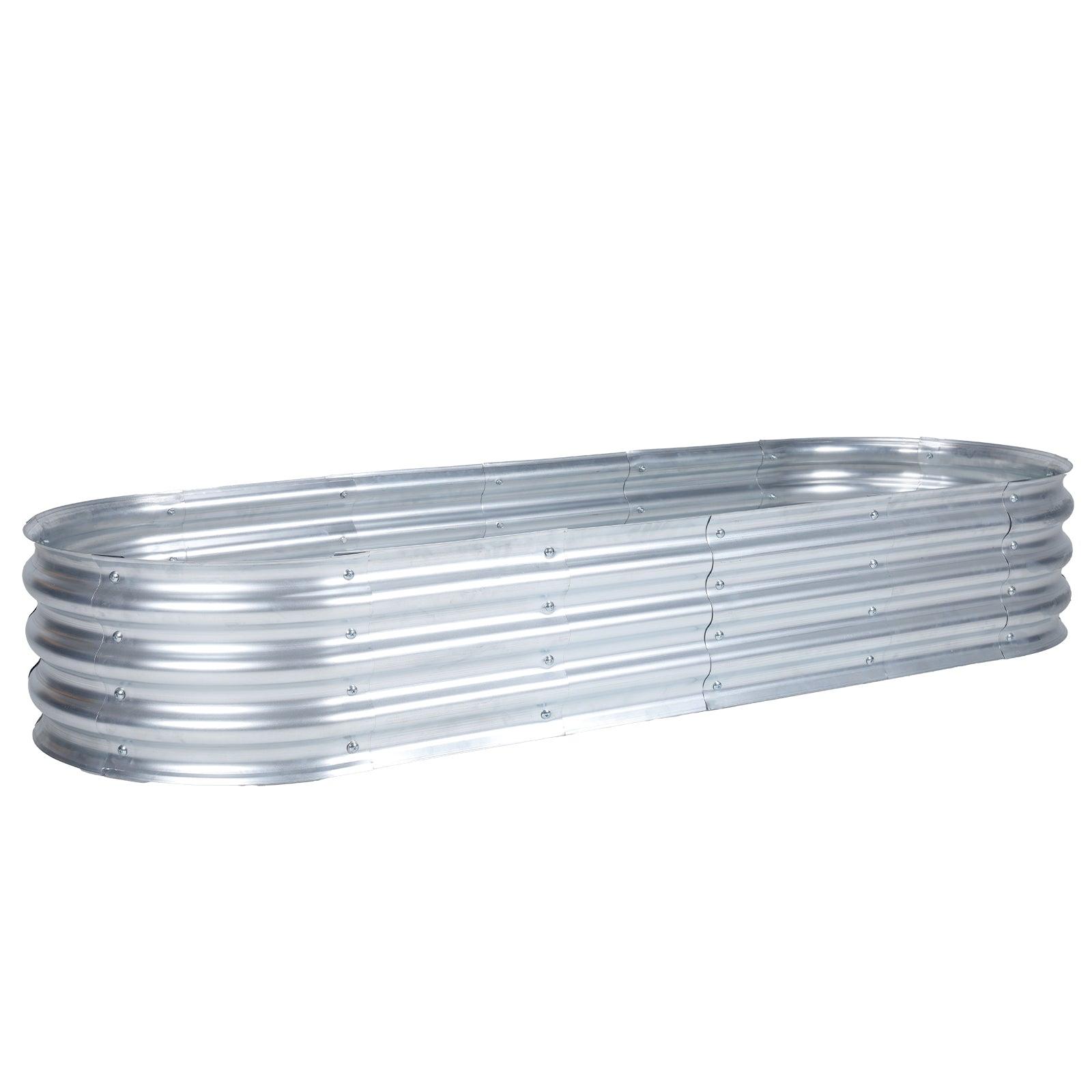 71_L_x24_W_x12_H_inch_Galvanized_Raised_Garden_Bed_Kit_Outdoor_Garden_Planter_Oval_Large_Boxes_for_Vegetables_Flowers_Herbs_-_Silver-3
