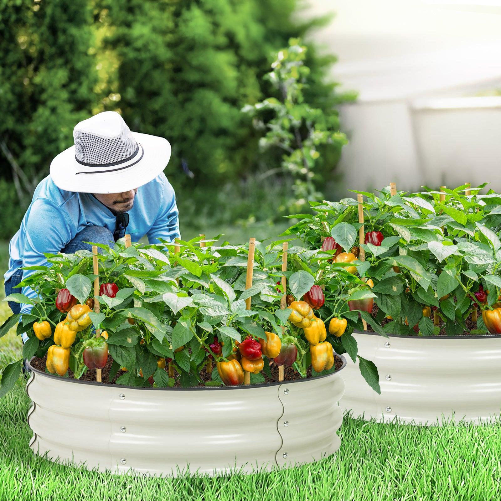 9_Tall_Raised_Garden_Bed_30_Round_-_Outdoor_Garden_Planter_Box_Set_of_2_-11