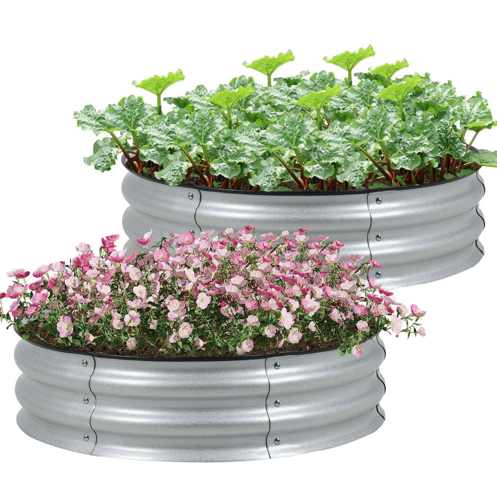 9_Tall_Raised_Garden_Bed_30_Round_-_Outdoor_Garden_Planter_Box_Set_of_2_-13