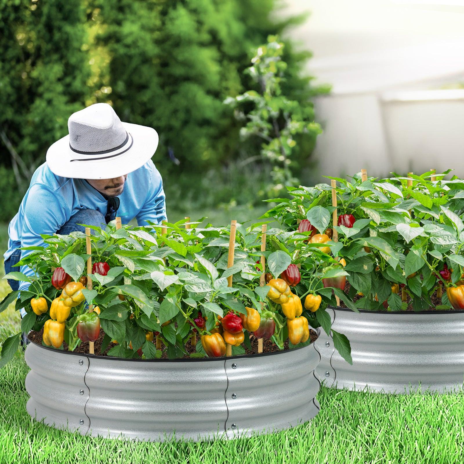 9_Tall_Raised_Garden_Bed_30_Round_-_Outdoor_Garden_Planter_Box_Set_of_2_-14