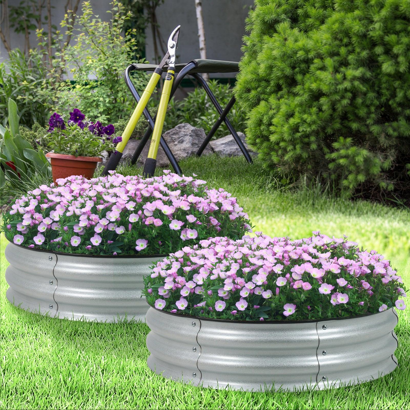 9_Tall_Raised_Garden_Bed_30_Round_-_Outdoor_Garden_Planter_Box_Set_of_2_-15