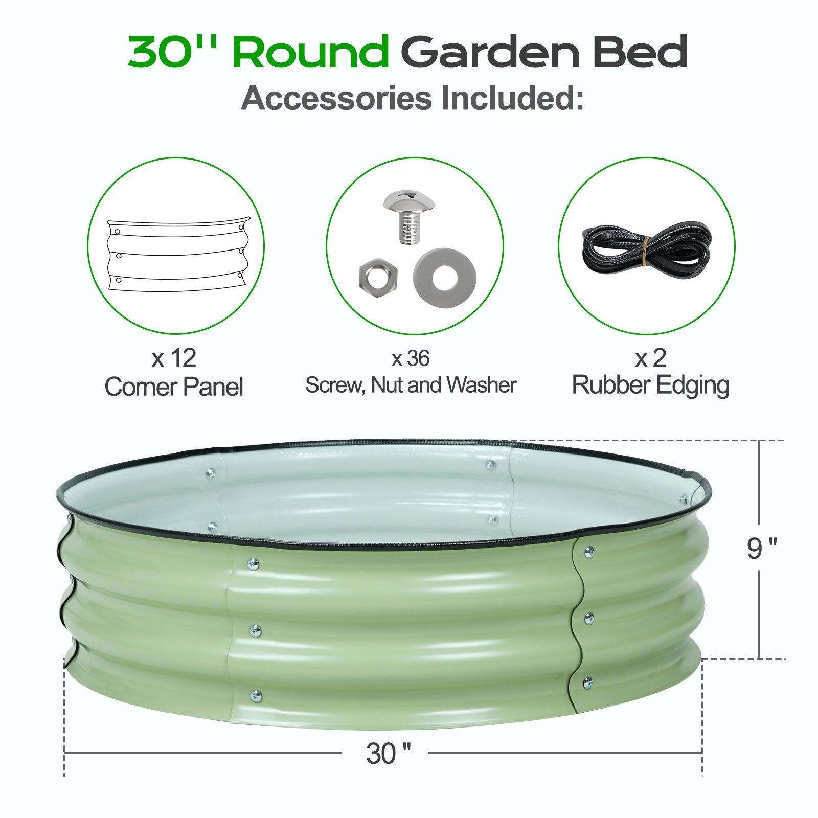 9_Tall_Raised_Garden_Bed_30_Round_-_Outdoor_Garden_Planter_Box_Set_of_2_-4
