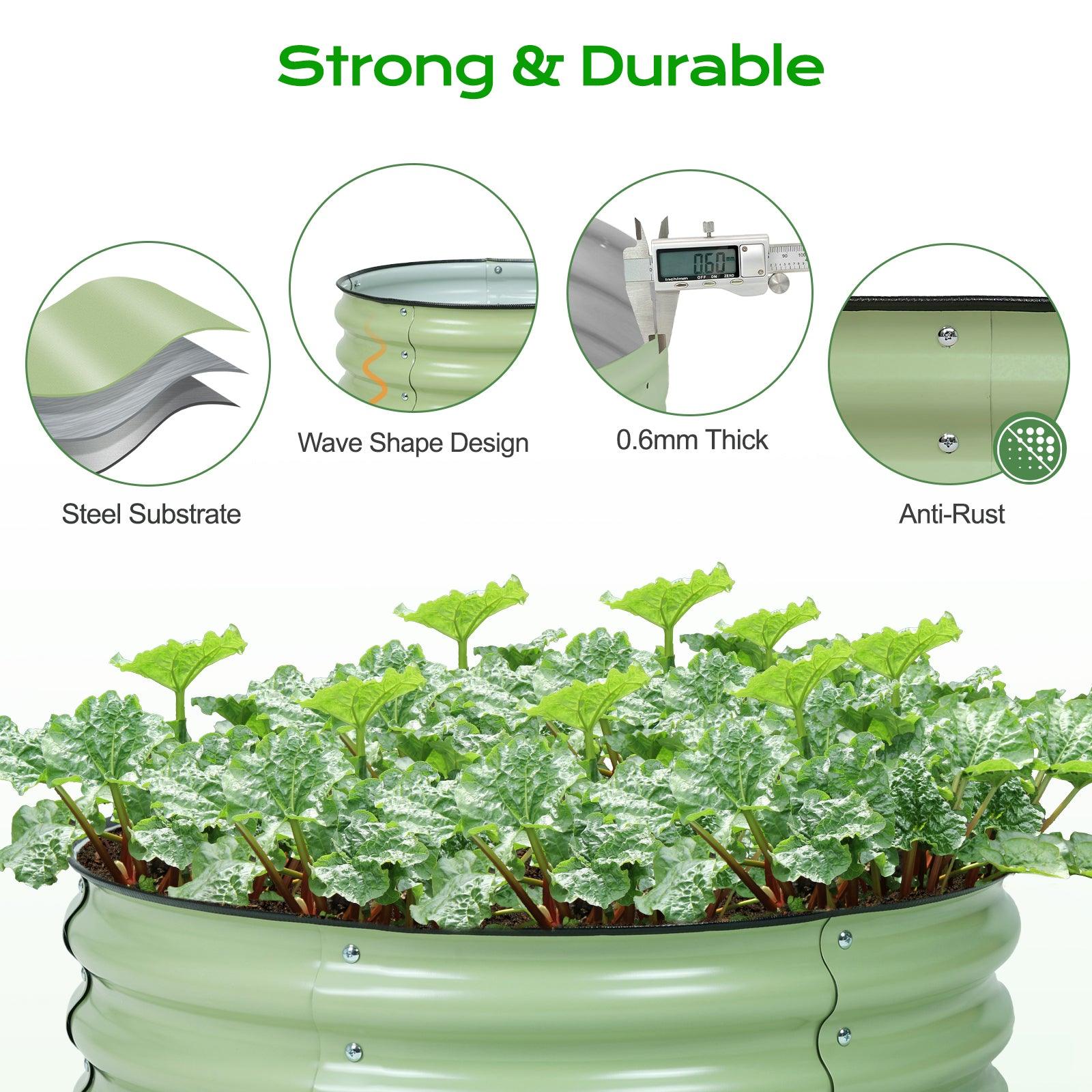 9_Tall_Raised_Garden_Bed_30_Round_-_Outdoor_Garden_Planter_Box_Set_of_2_-5