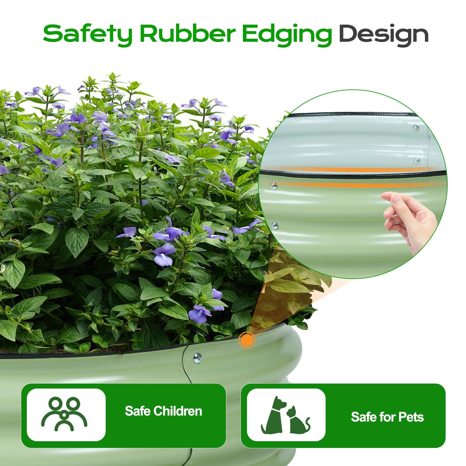 9_Tall_Raised_Garden_Bed_30_Round_-_Outdoor_Garden_Planter_Box_Set_of_2_-7