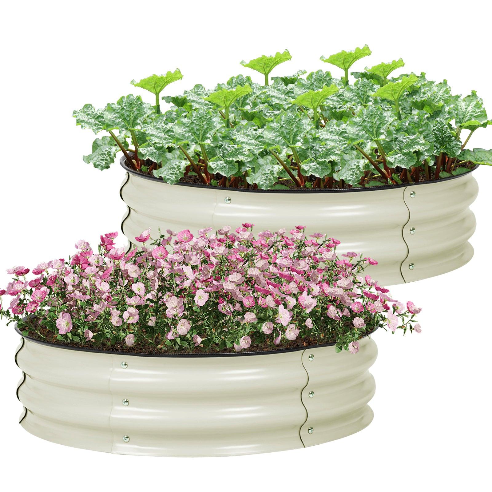 9_Tall_Raised_Garden_Bed_30_Round_-_Outdoor_Garden_Planter_Box_Set_of_2_-9