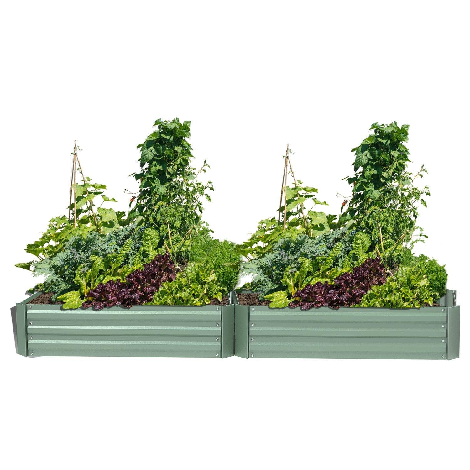 raised-garden-bed-4-x-2-x-1-premium-metal-planters-for-patio-and-outdoor-yard-gardening-set-of-2-beds-689349