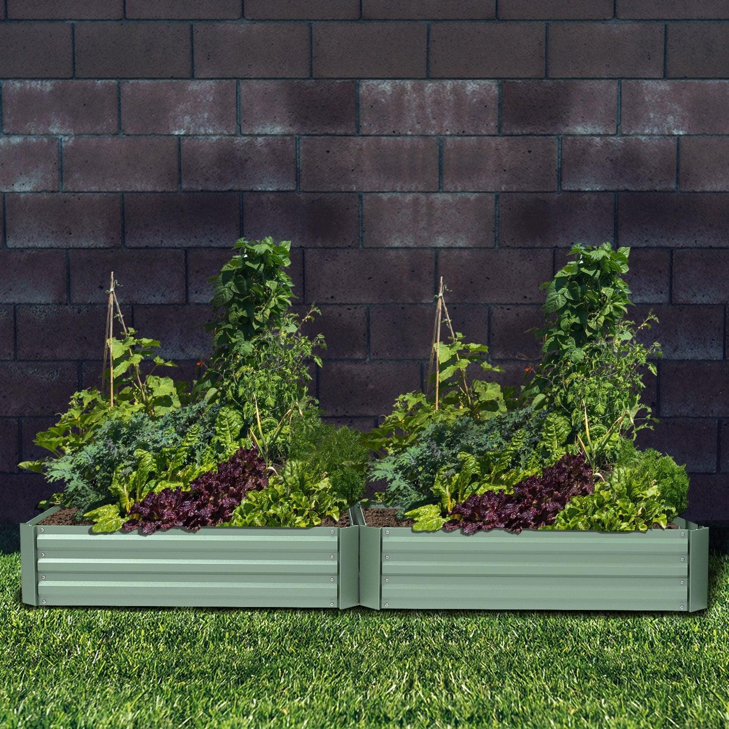 raised-garden-bed-4-x-2-x-1-premium-metal-planters-for-patio-and-outdoor-yard-gardening-set-of-2-beds-910662